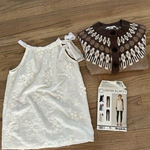 Handmade White Cotton Blouse by Cynthia Rowley